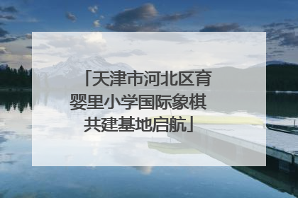 天津市河北区育婴里小学国际象棋共建基地启航