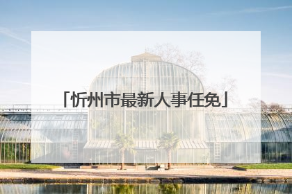 忻州市最新人事任免