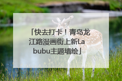 快去打卡！青岛龙江路漫画街上新Labubu主题墙绘