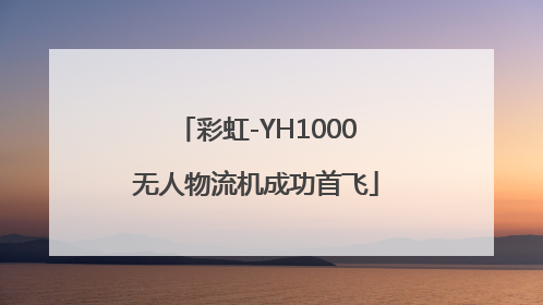 彩虹-YH1000无人物流机成功首飞