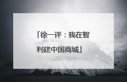 徐一评：我在智利建中国商城
