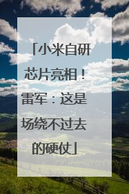 小米自研芯片亮相！雷军：这是场绕不过去的硬仗