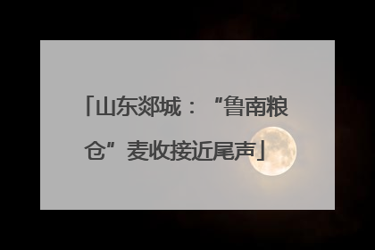山东郯城：“鲁南粮仓”麦收接近尾声