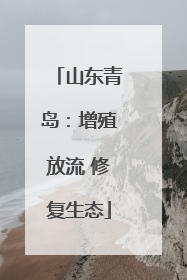 山东青岛：增殖放流 修复生态