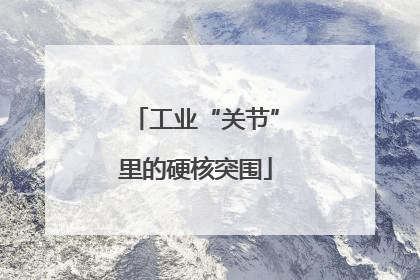 工业“关节”里的硬核突围