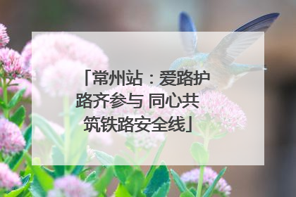 常州站：爱路护路齐参与 同心共筑铁路安全线