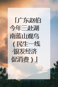 广东赵伯今年三赴湖南蓝山观鸟（民生一线·银发经济促消费）