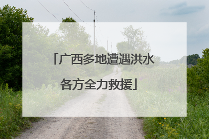 广西多地遭遇洪水 各方全力救援