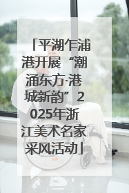 平湖乍浦港开展“潮涌东方·港城新韵”2025年浙江美术名家采风活动