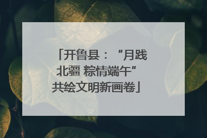 开鲁县：“月践北疆 粽情端午”共绘文明新画卷