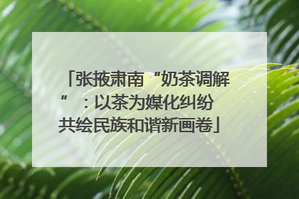 张掖肃南“奶茶调解”：以茶为媒化纠纷 共绘民族和谐新画卷