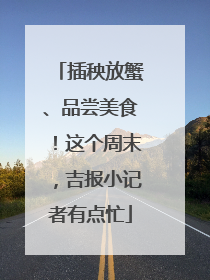插秧放蟹、品尝美食！这个周末，吉报小记者有点忙