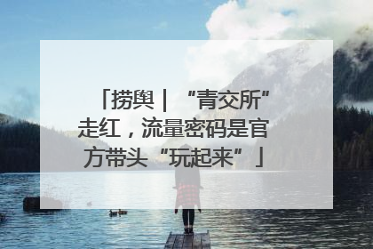 捞舆｜“青交所”走红，流量密码是官方带头“玩起来”