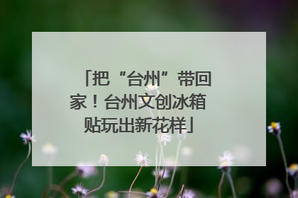 把“台州”带回家！台州文创冰箱贴玩出新花样