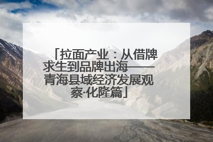 拉面产业：从借牌求生到品牌出海——青海县域经济发展观察·化隆篇