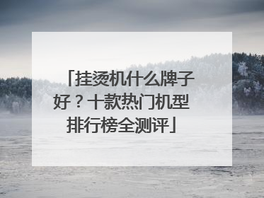 挂烫机什么牌子好？十款热门机型排行榜全测评