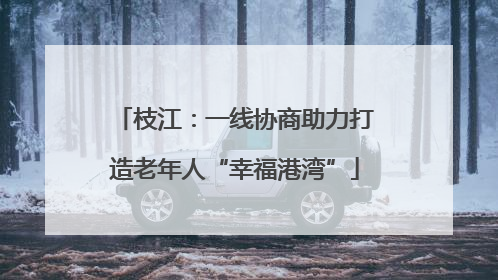 枝江：一线协商助力打造老年人“幸福港湾”