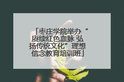 枣庄学院举办“赓续红色血脉 弘扬传统文化”理想信念教育培训班