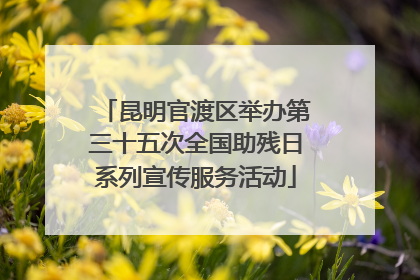 昆明官渡区举办第三十五次全国助残日系列宣传服务活动