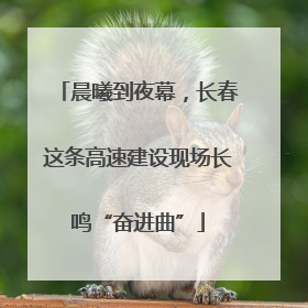 晨曦到夜幕，长春这条高速建设现场长鸣“奋进曲”