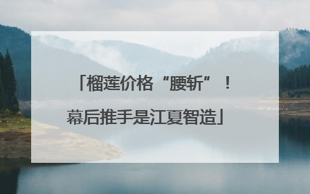 榴莲价格“腰斩”！幕后推手是江夏智造