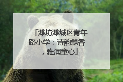 潍坊潍城区青年路小学：诗韵飘香，雅润童心