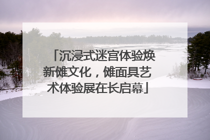 沉浸式迷宫体验焕新傩文化，傩面具艺术体验展在长启幕