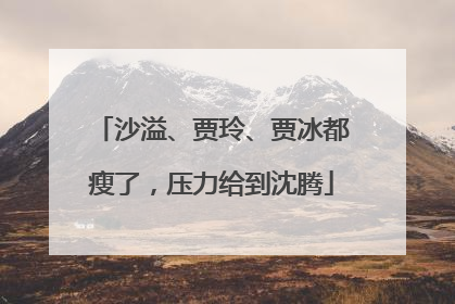 沙溢、贾玲、贾冰都瘦了，压力给到沈腾