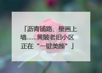 沥青铺路、壁画上墙……黄陂老旧小区正在“一键美颜”
