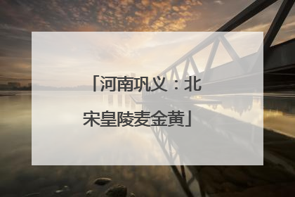 河南巩义：北宋皇陵麦金黄