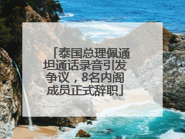 泰国总理佩通坦通话录音引发争议，8名内阁成员正式辞职