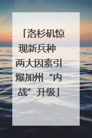 洛杉矶惊现新兵种 两大因素引爆加州“内战”升级