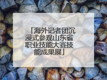 海外记者团沉浸式参观山东省职业技能大赛技能成果展