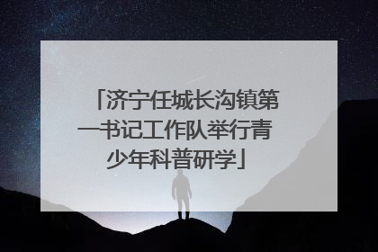 济宁任城长沟镇第一书记工作队举行青少年科普研学