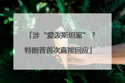涉“爱泼斯坦案”？特朗普首次直接回应