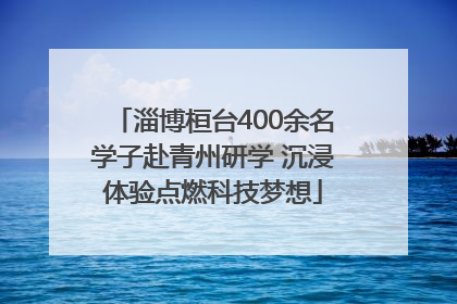 淄博桓台400余名学子赴青州研学 沉浸体验点燃科技梦想