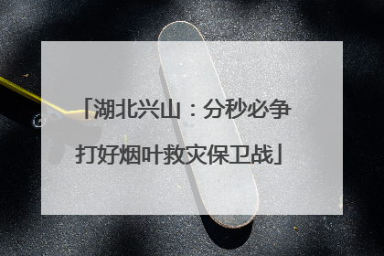湖北兴山：分秒必争 打好烟叶救灾保卫战