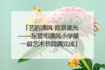 艺韵清风 音浪逐光——东营市清风小学第一届艺术节圆满完成