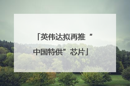 英伟达拟再推“中国特供”芯片