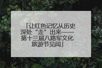 让红色记忆从历史深处“走”出来——第十三届八路军文化旅游节见闻