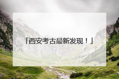 西安考古最新发现！
