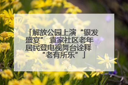 解放公园上演“银发盛宴” 袁家社区老年居民登电视舞台诠释 “老有所乐”
