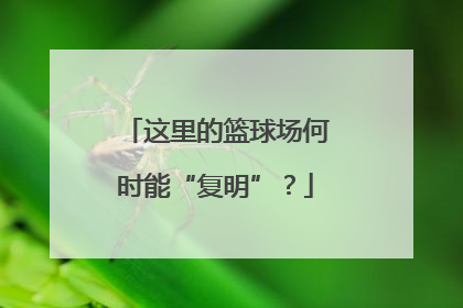 这里的篮球场何时能“复明”？