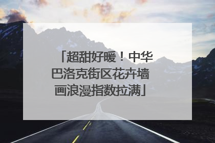 超甜好暖！中华巴洛克街区花卉墙画浪漫指数拉满