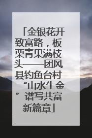 金银花开致富路，板栗青果满枝头——团风县钓鱼台村“山水生金”谱写共富新篇章