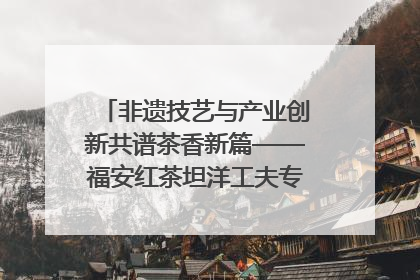 非遗技艺与产业创新共谱茶香新篇——福安红茶坦洋工夫专场推介会在京举办