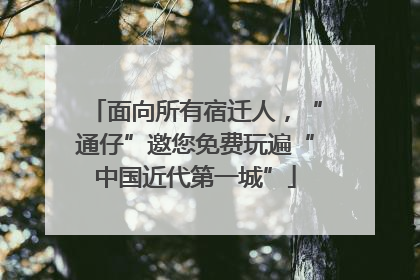 面向所有宿迁人，“通仔”邀您免费玩遍“中国近代第一城”