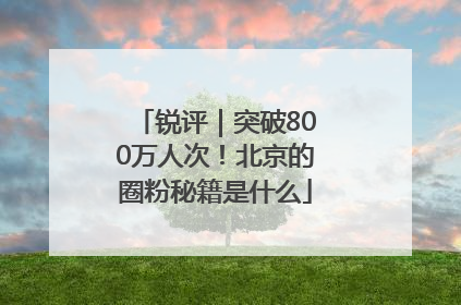 锐评｜突破800万人次！北京的圈粉秘籍是什么