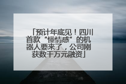 预计年底见！四川首款“懂情感”的机器人要来了，公司刚获数千万元融资