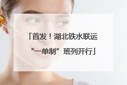 首发！湖北铁水联运“一单制”班列开行